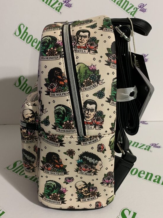 Loungefly Mini Backpack Universal Monsters Frankenstein Dracula Tattoo Art Bag main image 8